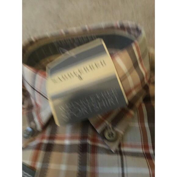 Saddlebred Plaid Button-Up Shirt Casual Collared Mens Size S Multi-Color - Picture 3 of 11